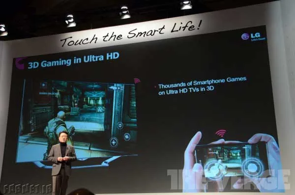 Lg stream games from a phone to a TV in Ultra HD and 3D