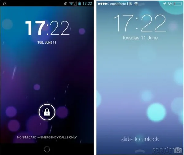 Lock-Screen-Design-in-Android-vs-iOS7