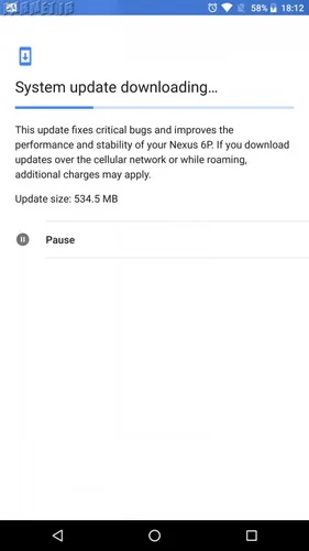 Nexus 6P Android Oreo Update