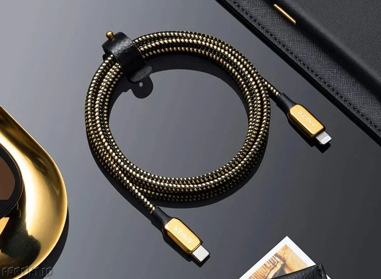کابل انکر با پوشش طلای 24 عیار 