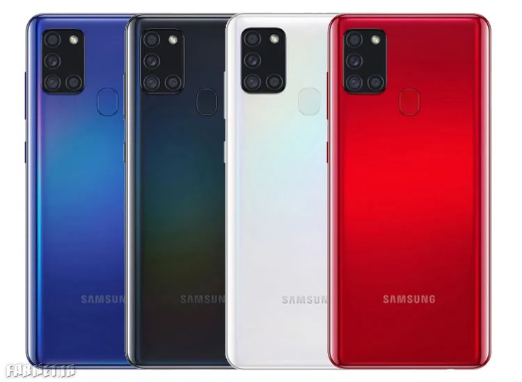 رنگ‌های گوشی Galaxy A21s 