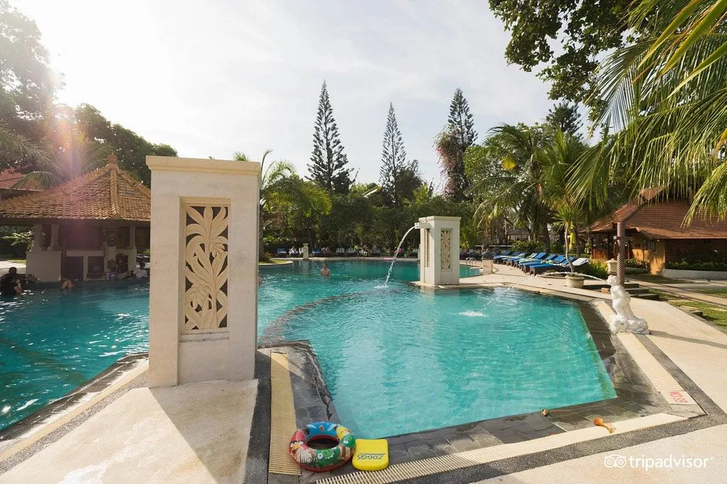 tropical resort pool