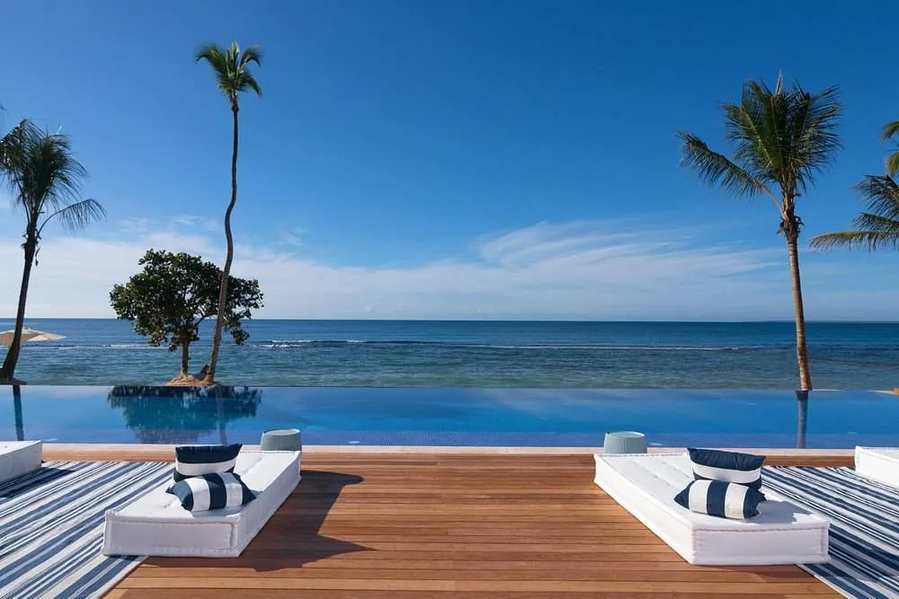 wood deck overlooking ocean