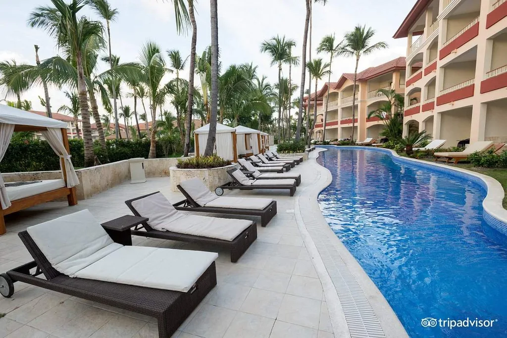 lounge chairs along poolside