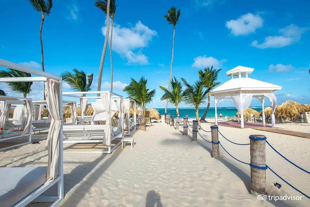 cabanas along beach