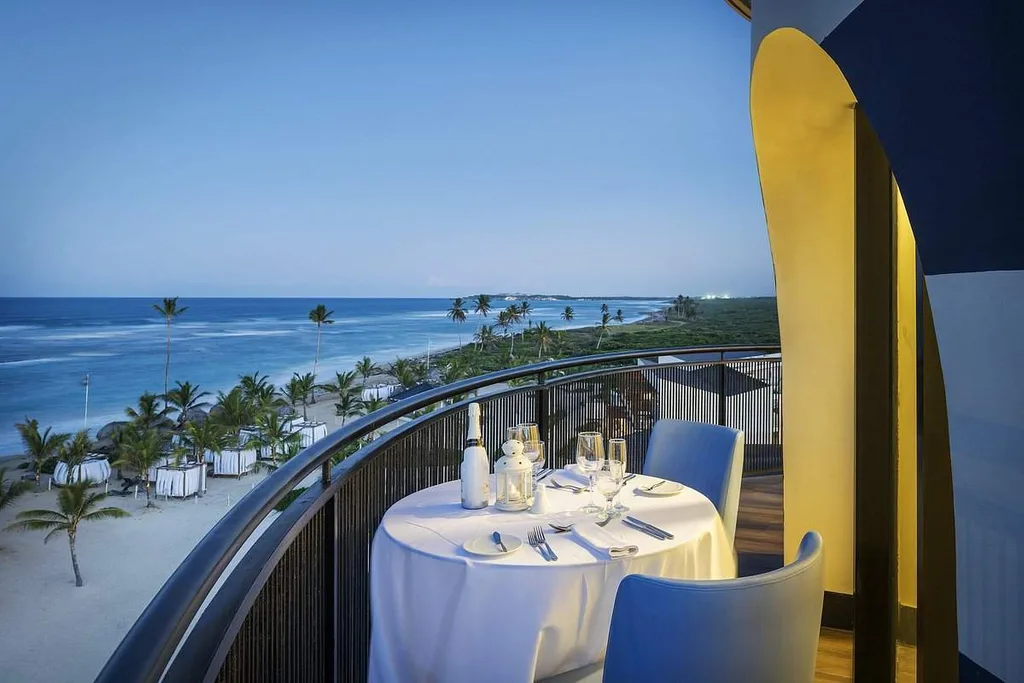 resort balcony overlooking beach