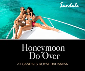 advertisement couple on boat