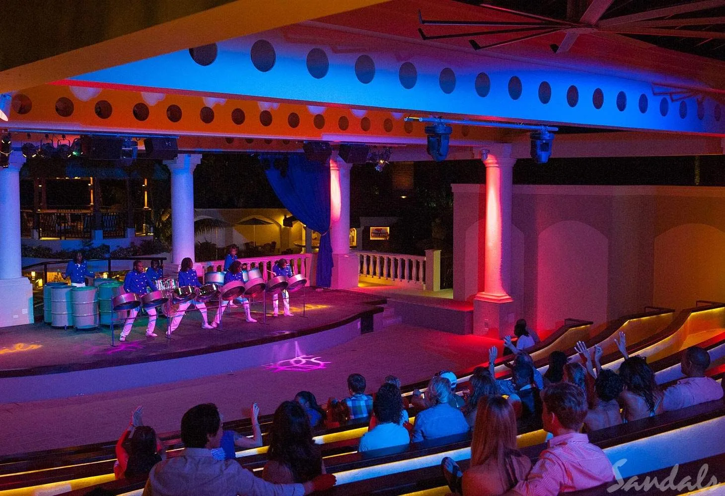 steel drum show in theater