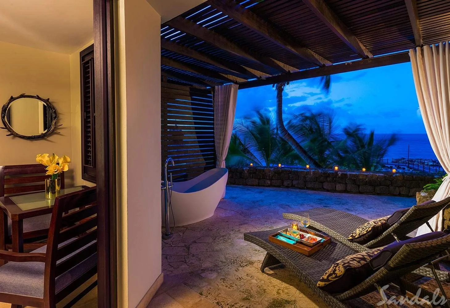 outdoor bathroom at beach