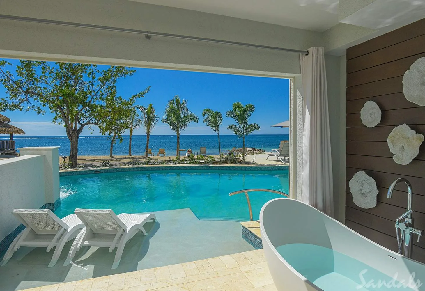 resort room open to ocean