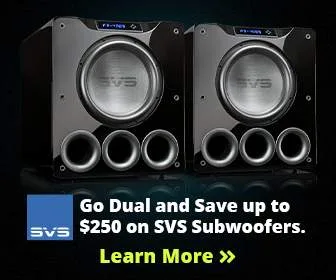 2 modern subwoofers