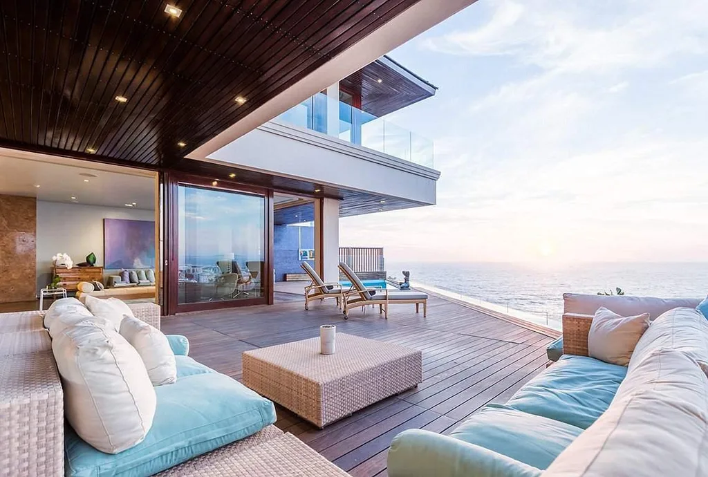 deck of resort room overlooking ocean