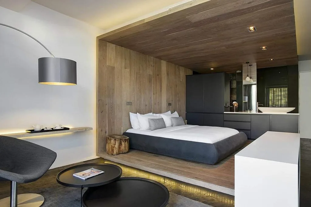 resort room with bed