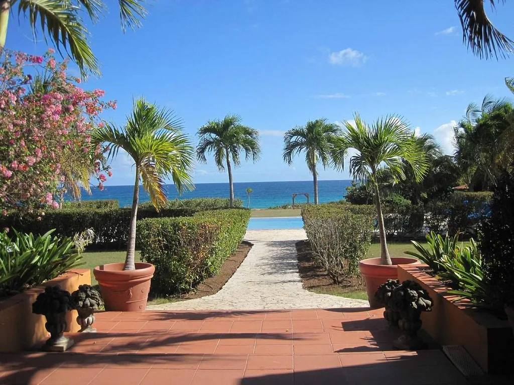 walkway toward ocean