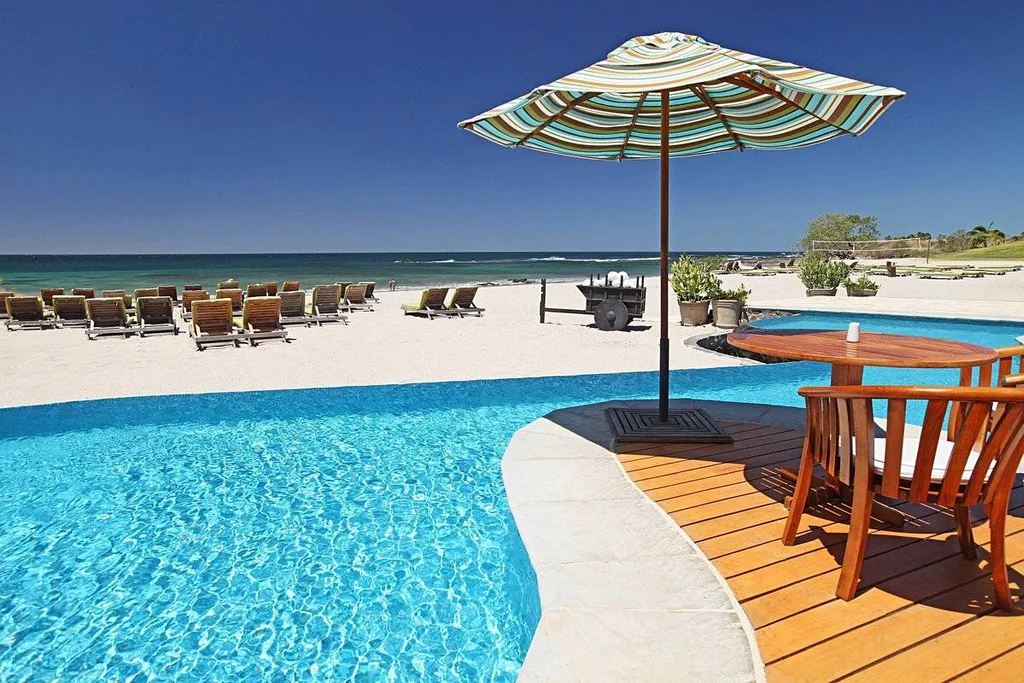 resort pool on the beach