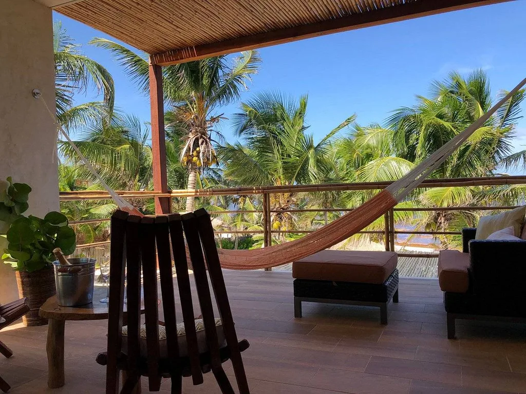 hammock on resort patio