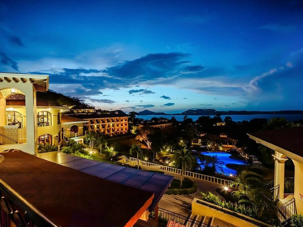 resort with sky at dusk