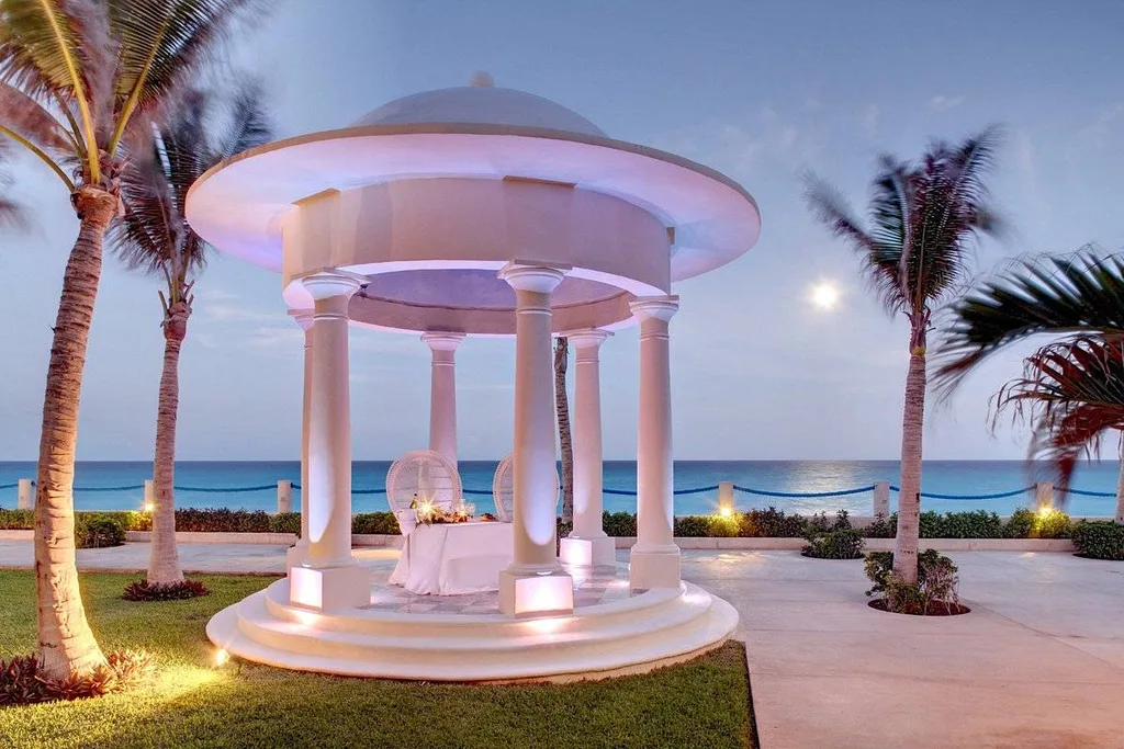 chair under dome on beach