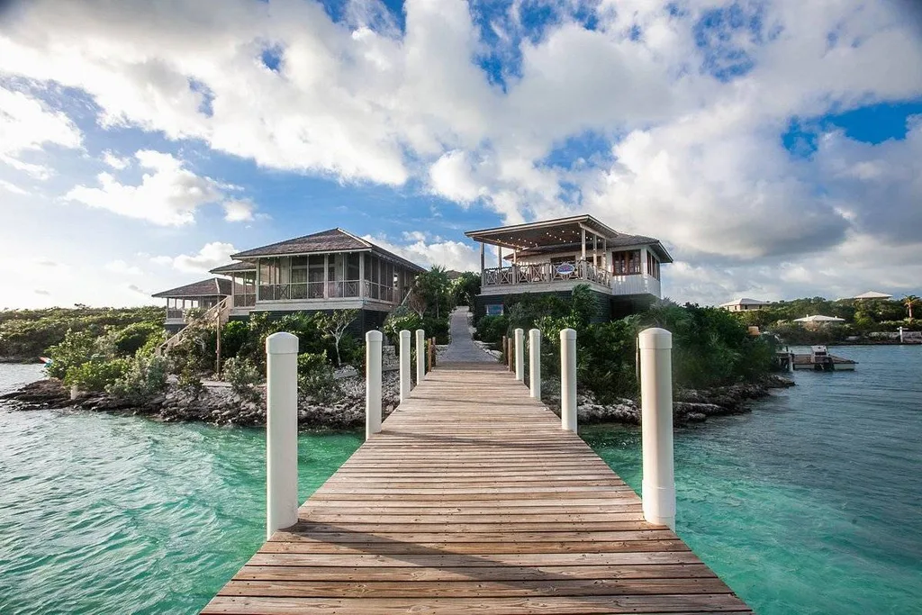 pier along tropical water
