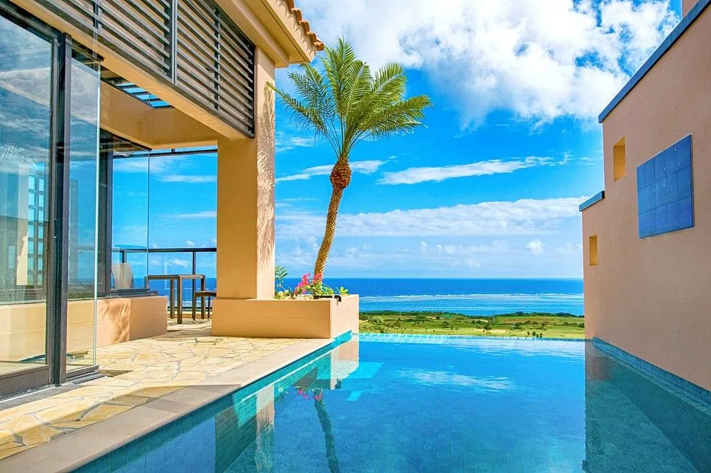 private resort pool at the beach