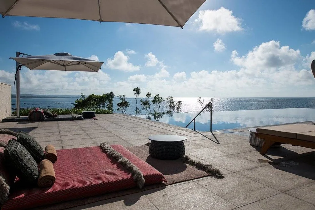 infinity pool on the beach