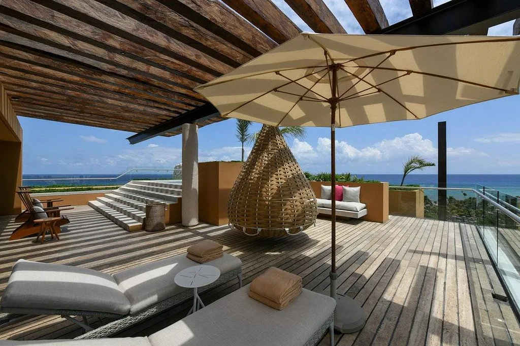 covered patio at beach