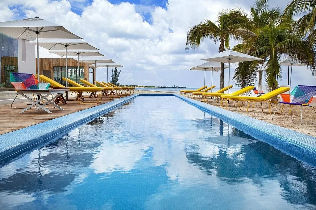 long rectangle resort pool