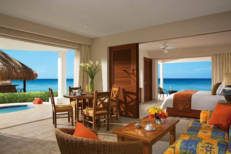 resort room with ocean access