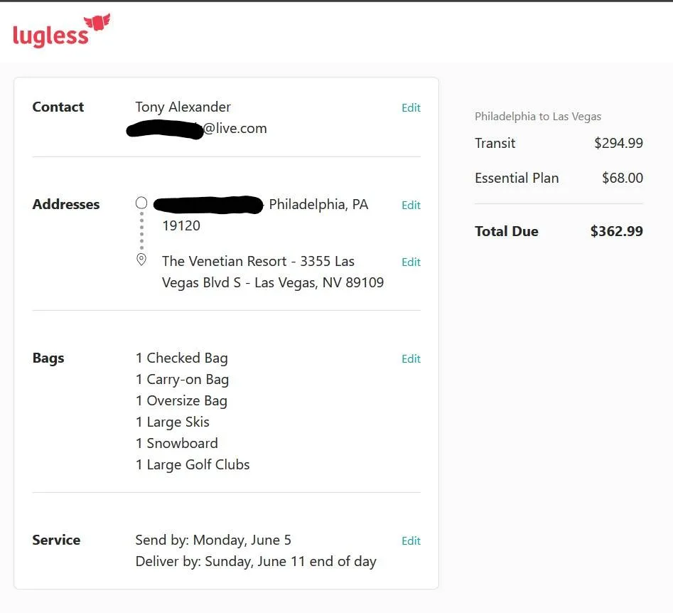 lugless checkout page 1