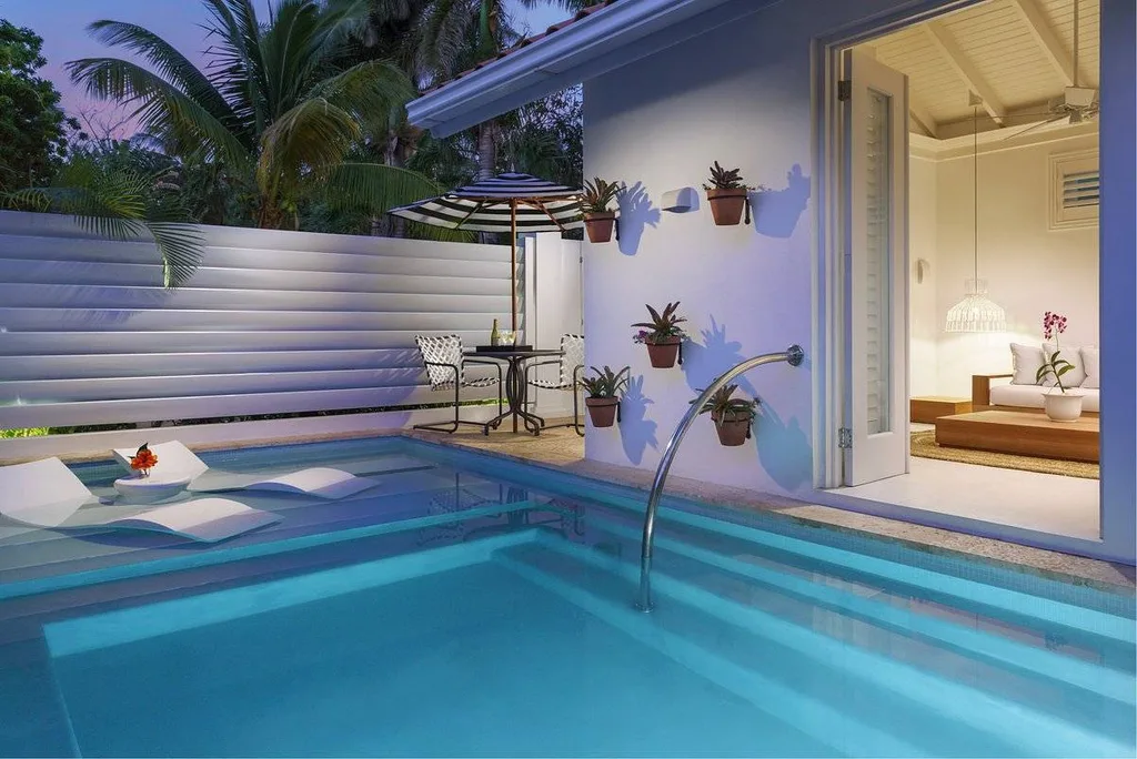 private resort pool outside room