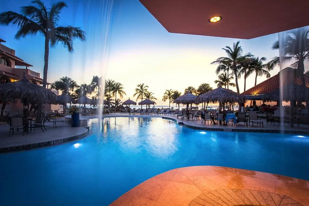 irregular shaped resort pool