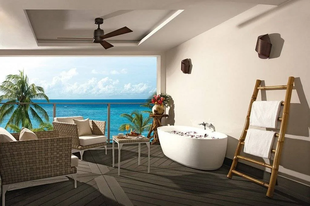 private resort room looking at ocean