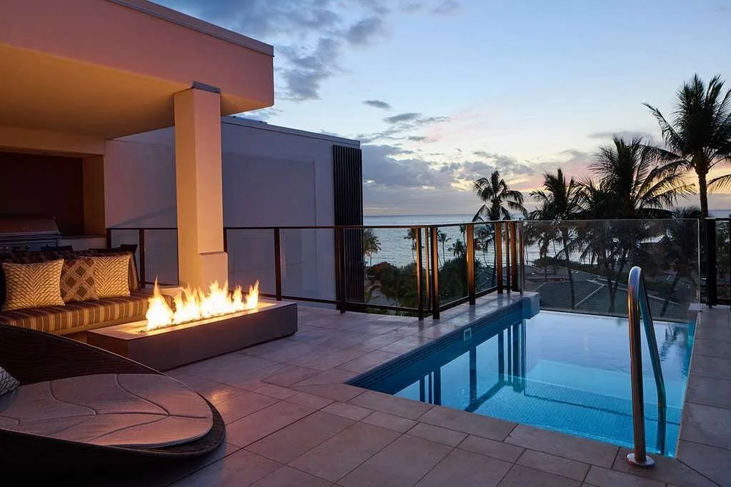 Andaz Maui at Wailea Resort with pool and fire pit