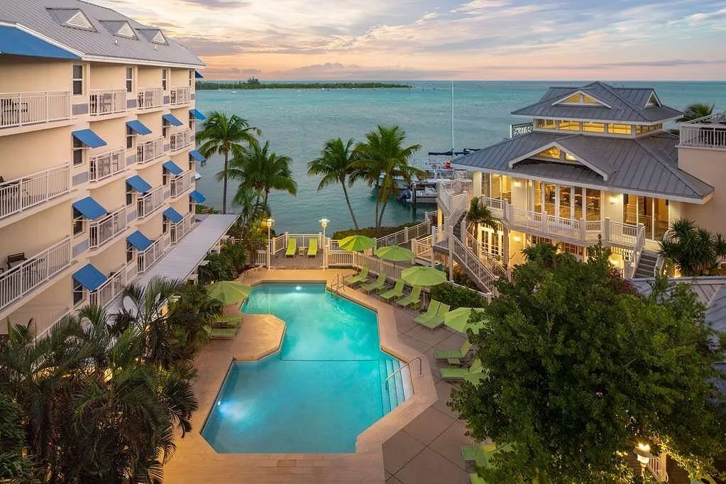 ariel view of Hyatt Centric Key West Resort & Spa with view of pool and ocean