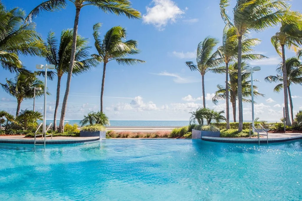 Hyatt Residence Club Key West pool with palm trees