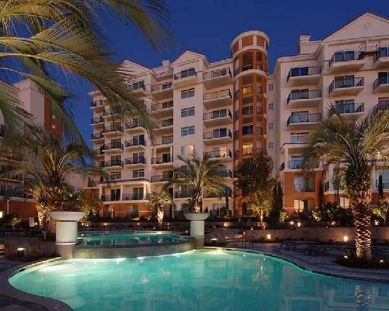 Marina Inn at Grande Dunes lighted pool at night