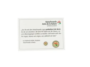 die nationale naturstiftung - anstecknadel