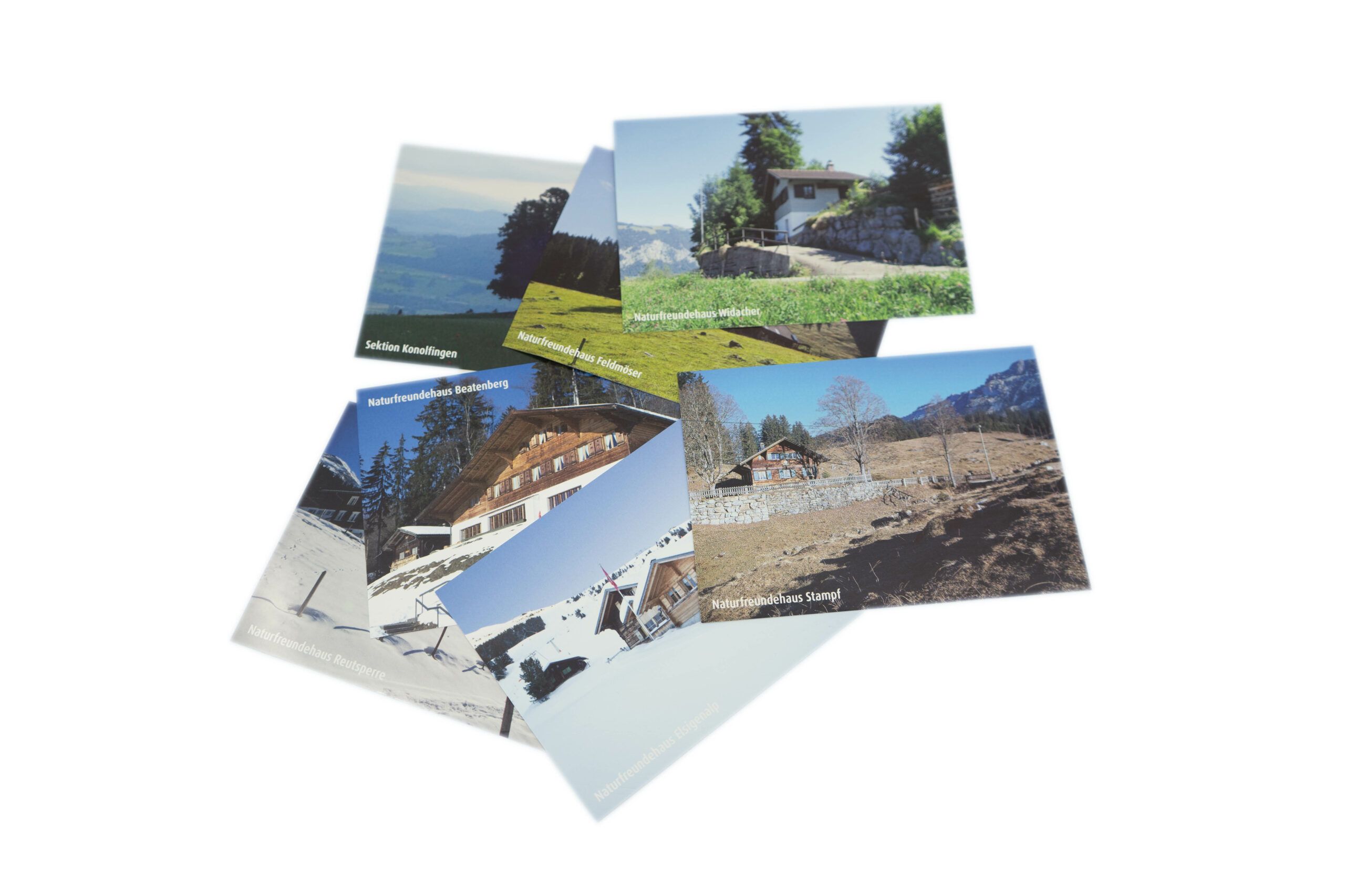 eine Sammlung von Fotografien aus den Alpen 