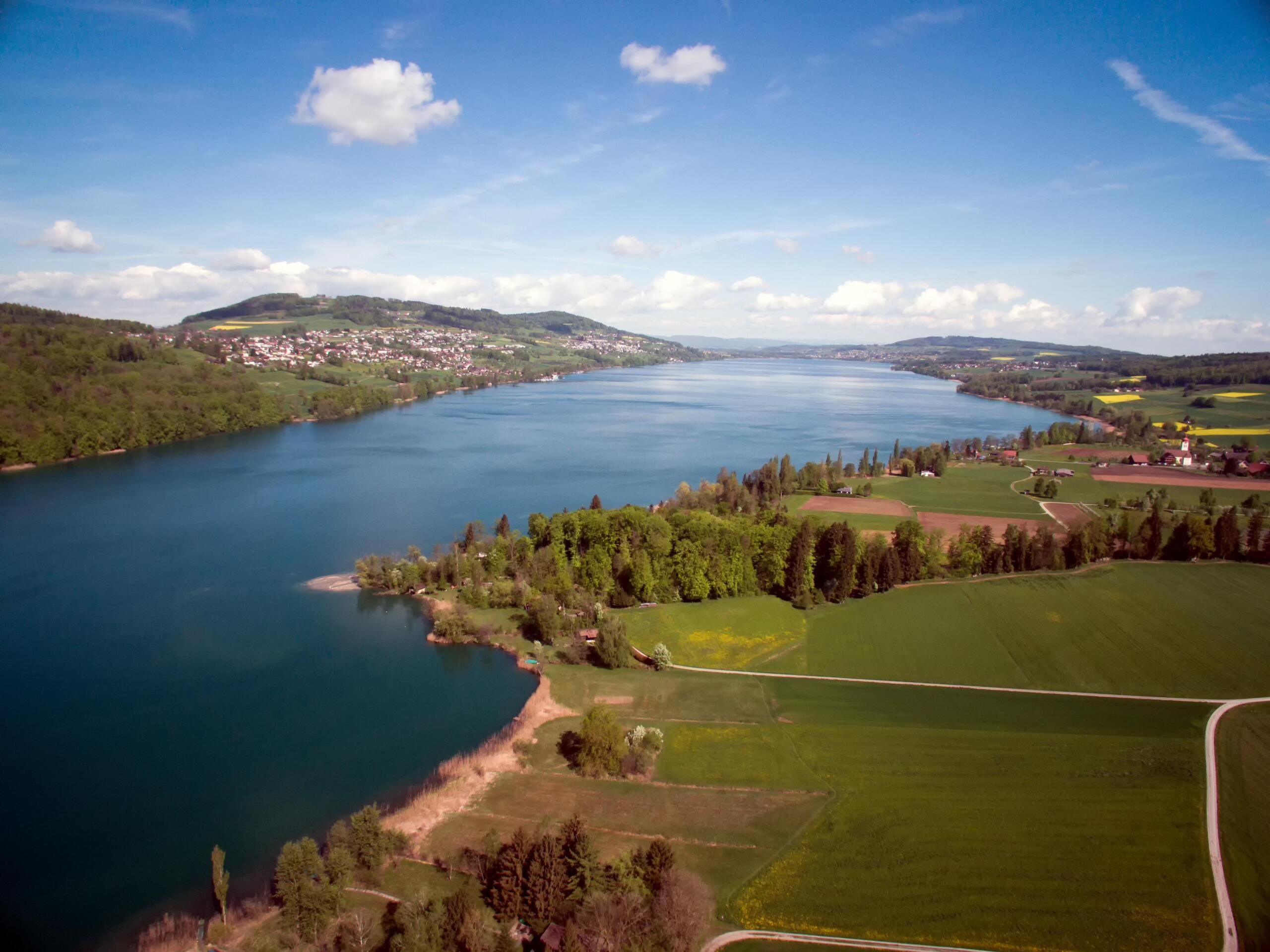 Halwilersee von oben