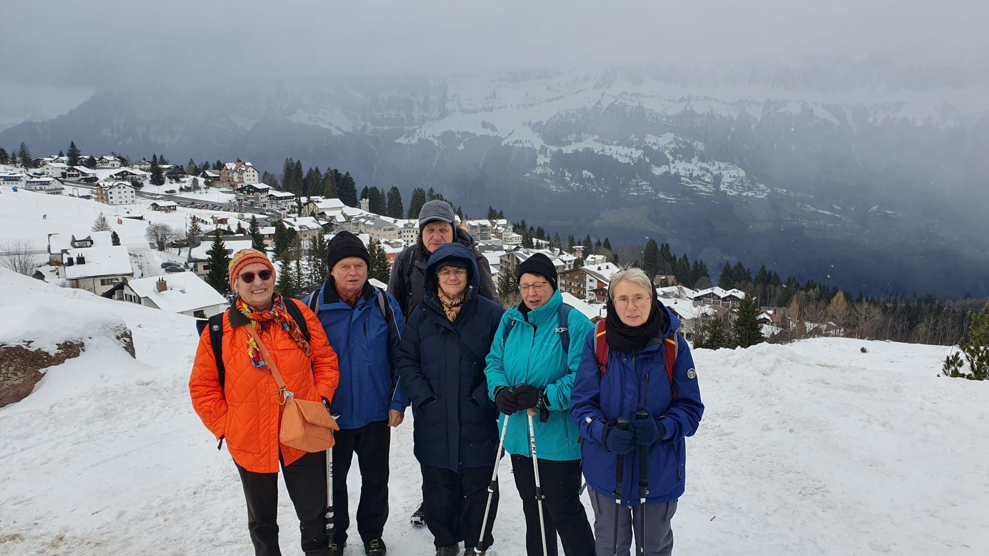 Au cours d’une randonnée à Flums.