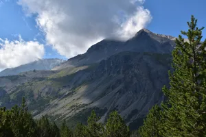 der Gipfel des Berges