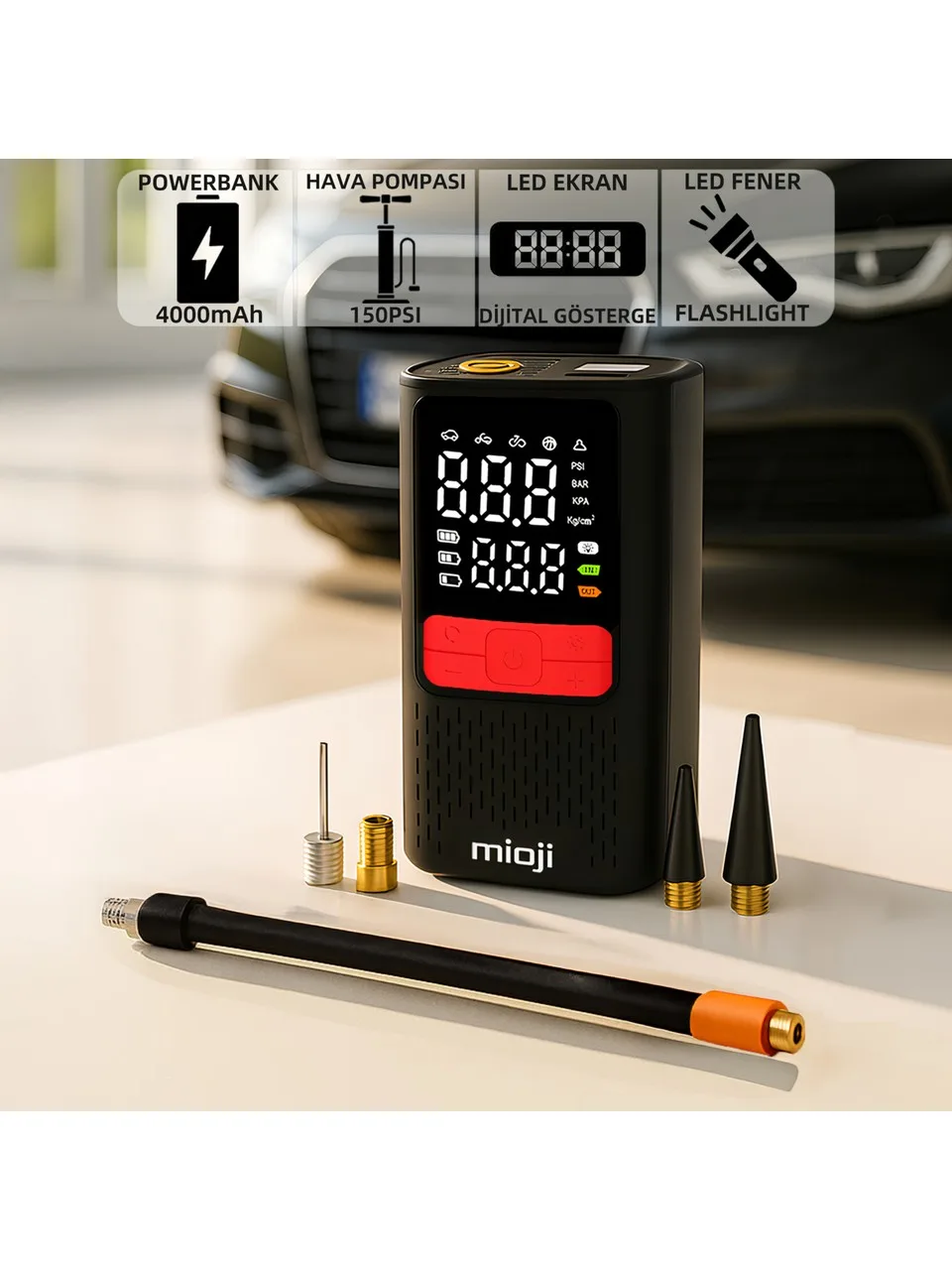 Hava pompası ve powerbank bir arada: Mioji 11C sepette 748,99 TL