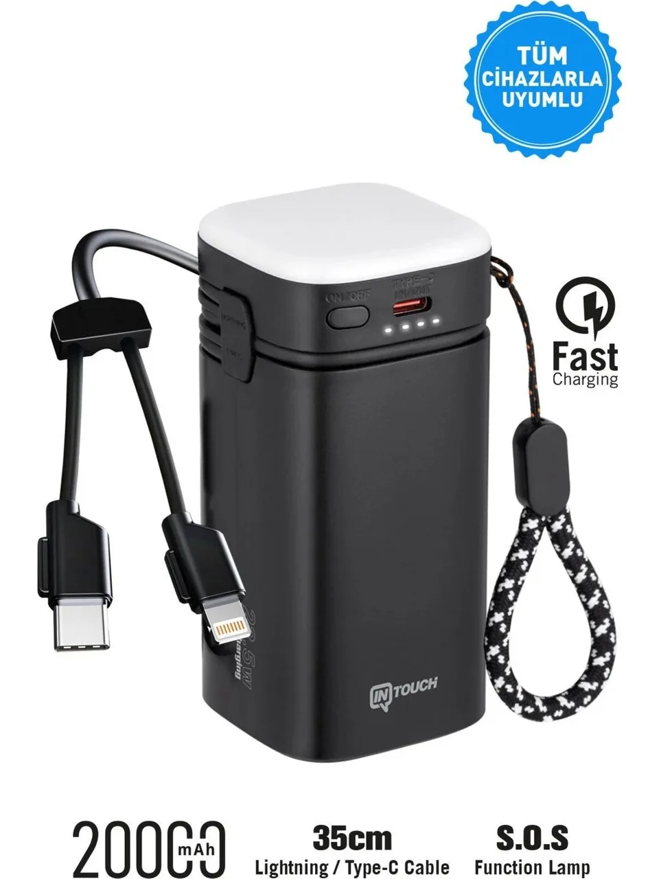 Intouch 20.000 mAh powerbank Premium ile 799 TL