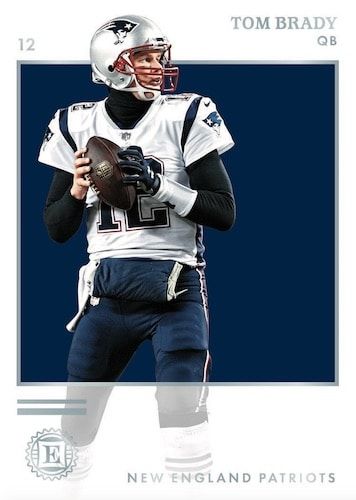 2019 Panini Encased Football NFL Cards Base Tom Brady