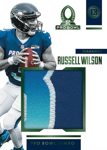 2019 Panini Encased Football NFL Cards Pro Bowl Jumbo Jerseys Russell Wilson