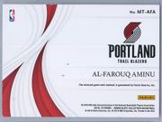 Al Farouq Aminu Panini Immaculate 2018 19 Swatches Red 2225 2 Color Patch 2 scaled