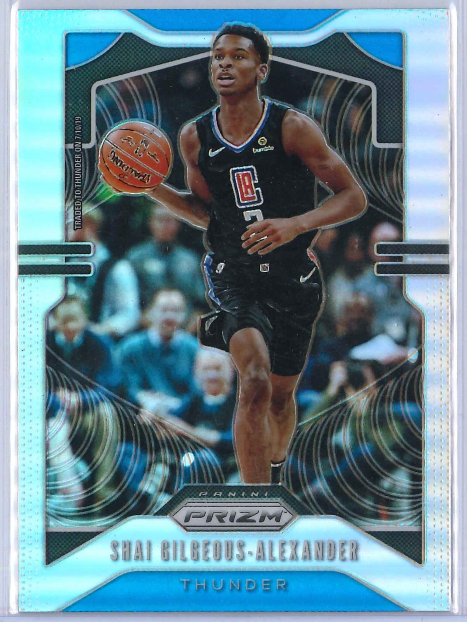 Shai Gilgeous Alexander Panini Prizm 2019-20 Base 2nd Year Silver