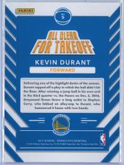 Kevin Durant Panini Donruss Optic Basketball 2017 18 All Clear For Takeoff 2
