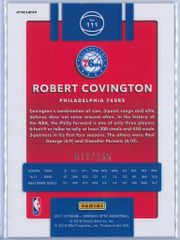 Robert Covington Panini Donruss Optic Basketball 2017 18 Fast Break Purple 079155 2