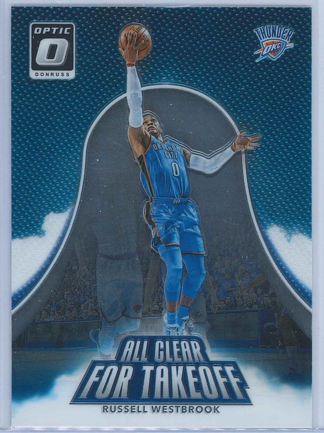 Russell Westbrook Panini Donruss Optic Basketball  2017-18 All Clear For Takeoff